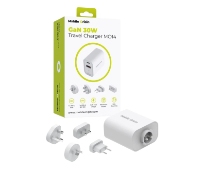 Ładowarka do smartfonów Mobile Origin GaN 30W Travel Charger MO14 EU USA UK AUS